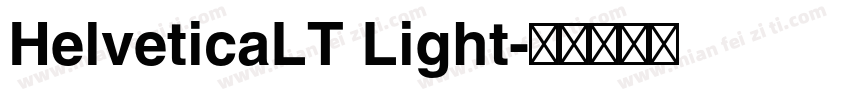 HelveticaLT Light字体转换